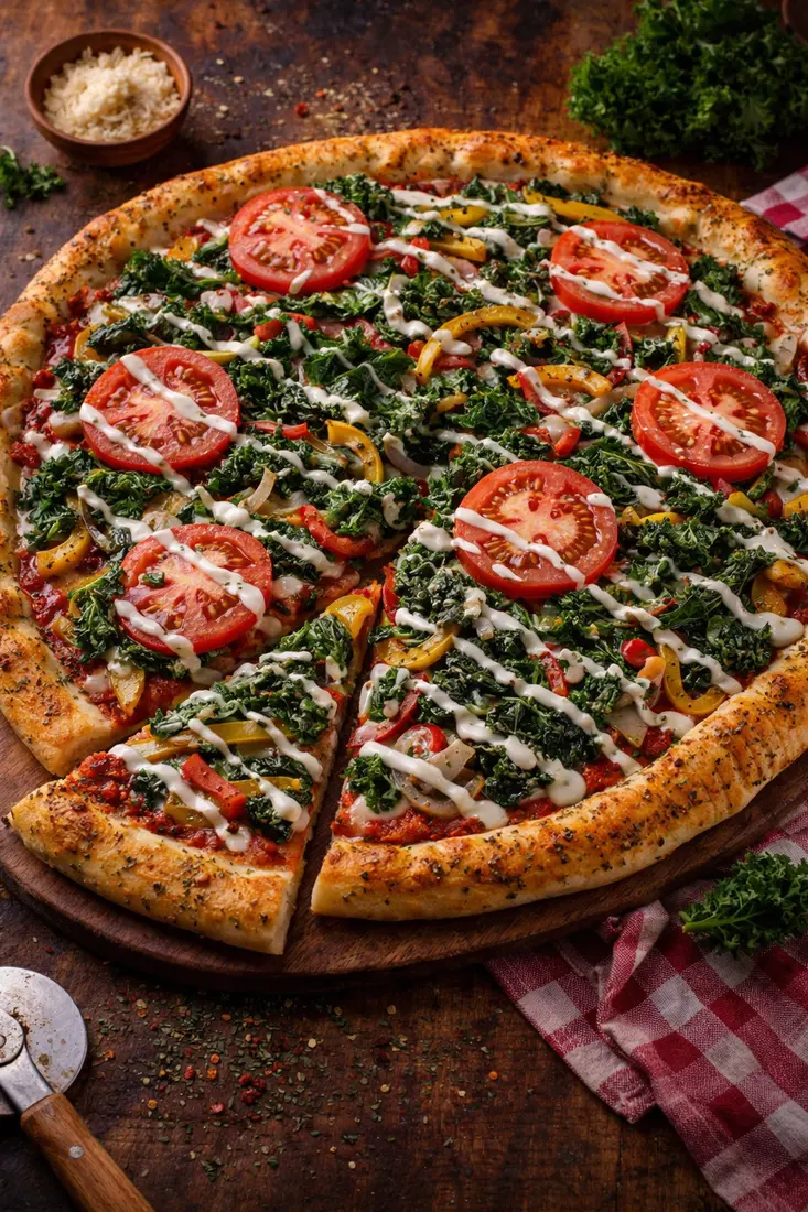 Wood-fired alkaline margherita pizza from Tay's Pizza Kitchen