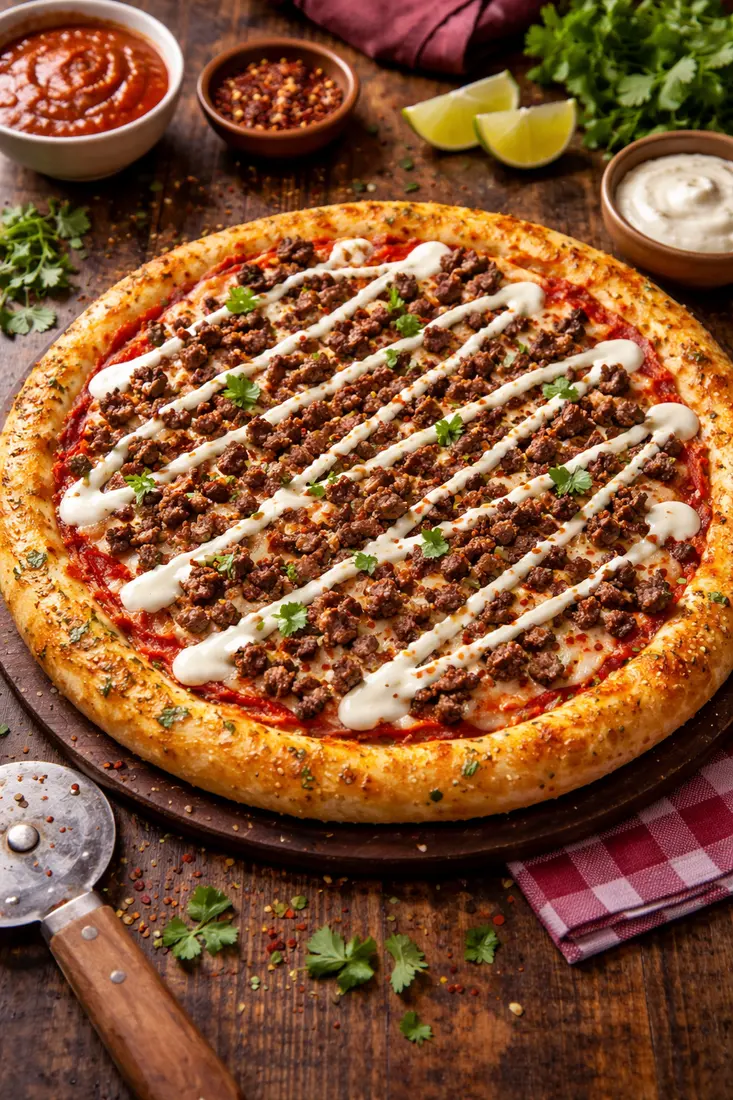 Jerk Mushroom Pizza